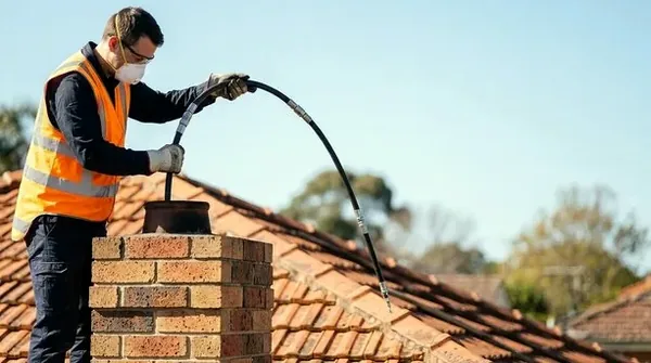 Installing a stainless chimney liner in Jamestown, NC